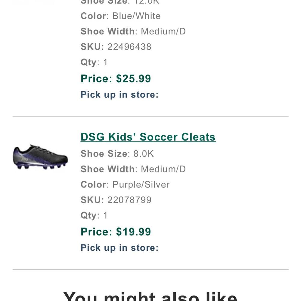 Toddler Girl Purple and Gray Soccer Cleats Size 8, New Without Tags - Picture 3 of 3